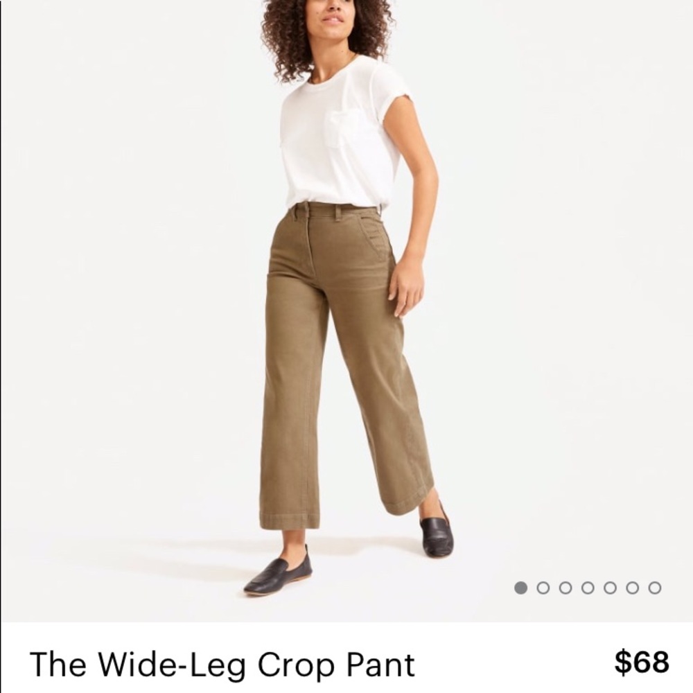 Everlane wide crop pant